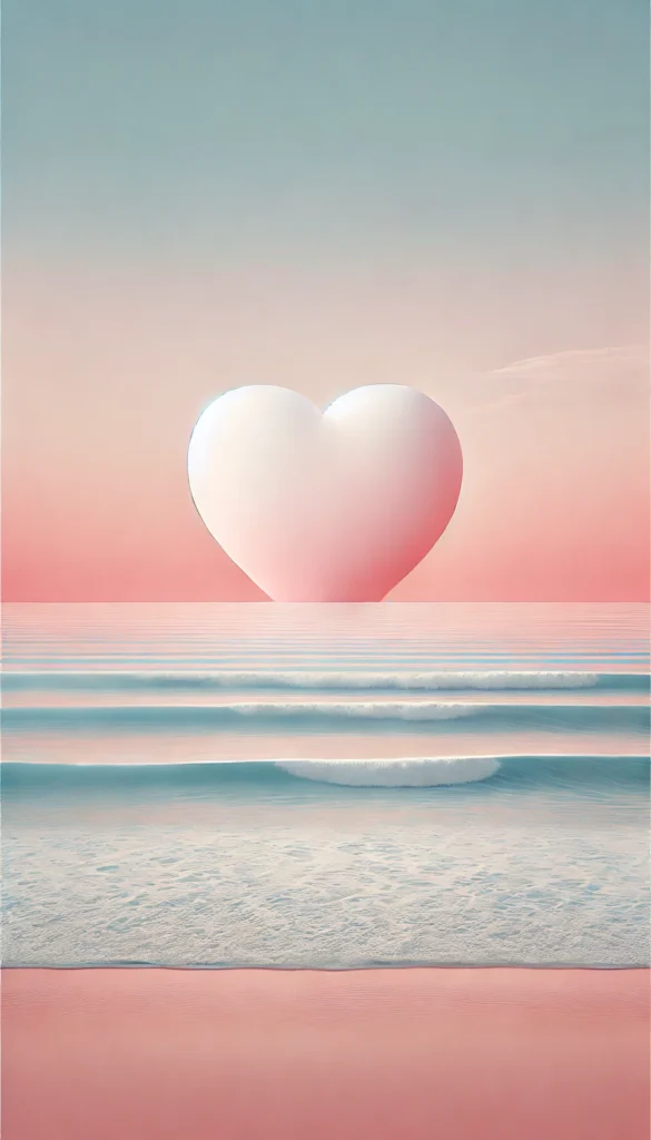 Refresh Your Space with Stunning 10+ Pink Wallpapers 3 DALL·E 2025 02 14 17.45.48 A dreamy coastal setting with a pale pink gradient background. The ocean is calm with gentle waves and the sky has soft pastel tones transitioning sm