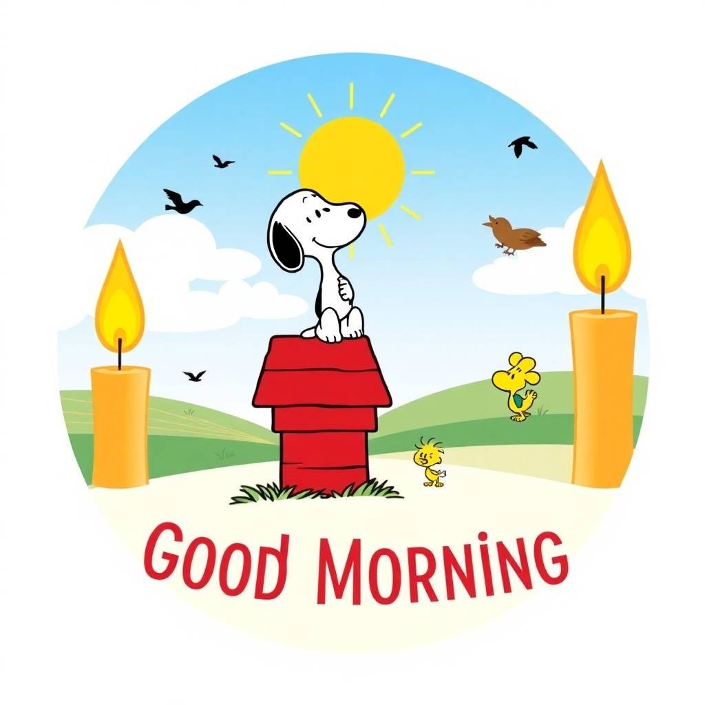 good morning snoopy pics