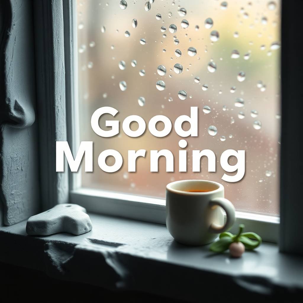 Good morning raining images