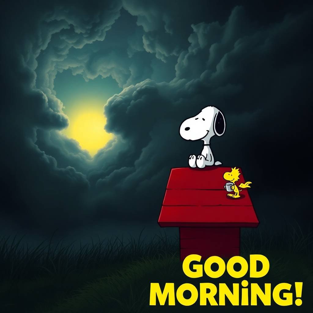 good morning snoopy pics