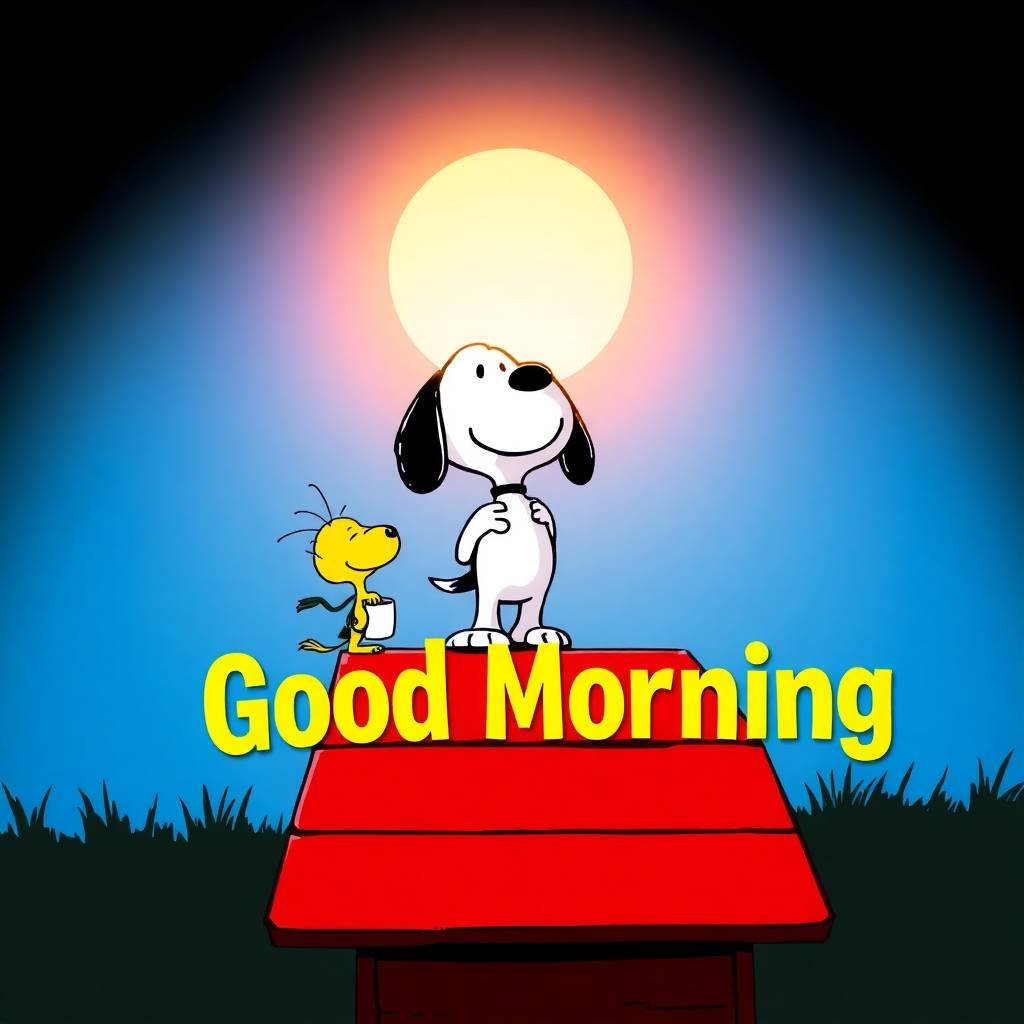 good morning snoopy pics