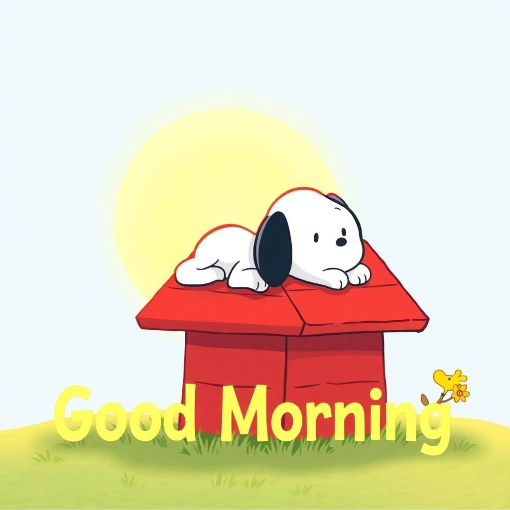 good morning snoopy pics