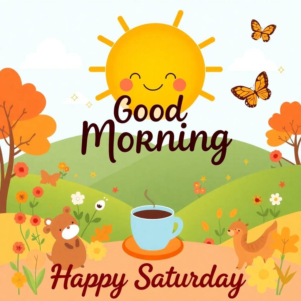 Brighten Up with Good Morning Happy Saturday Images 5 good morning happy saturday images