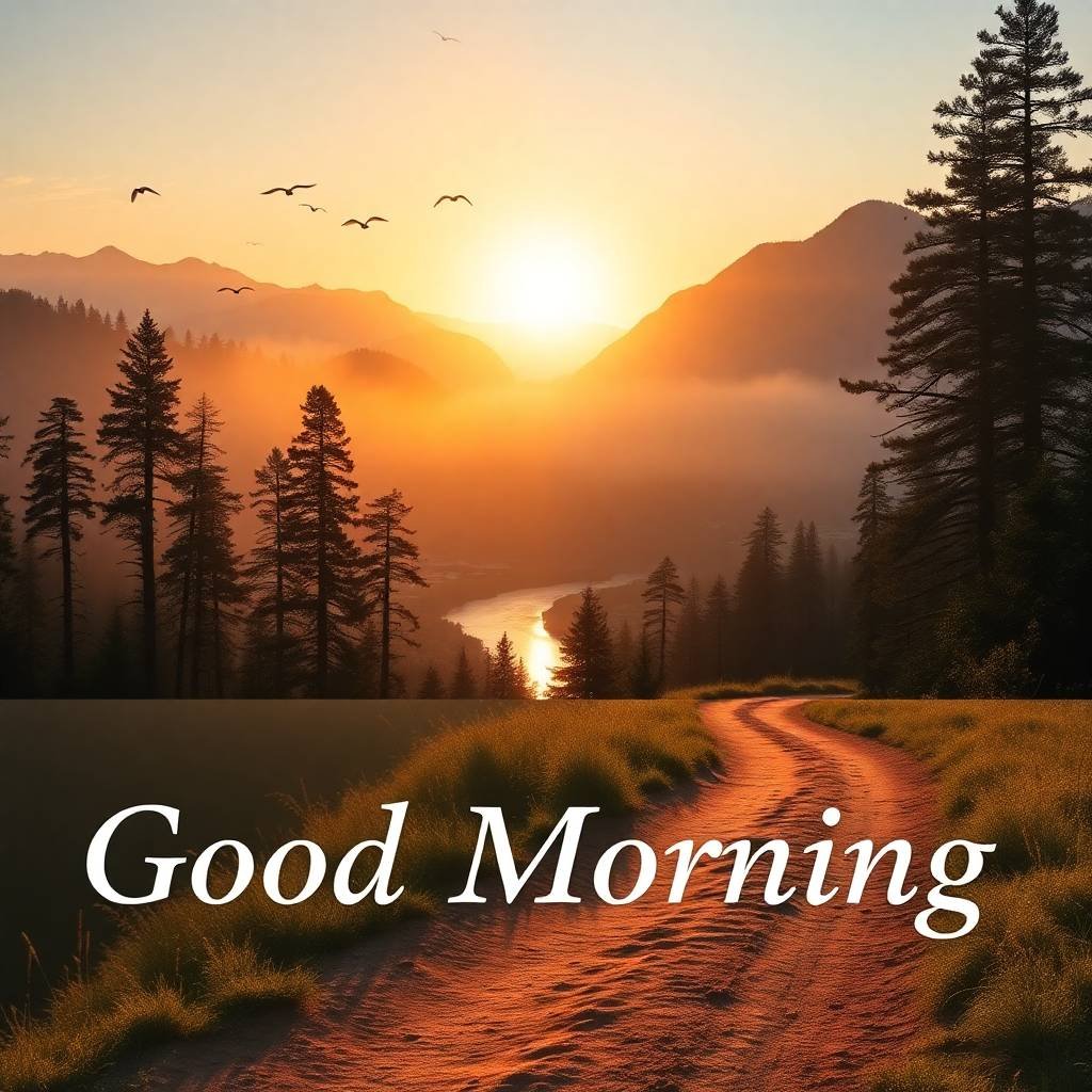Beautiful Sunrise Good Morning Images with Nature 3 sunrise good morning images with nature
