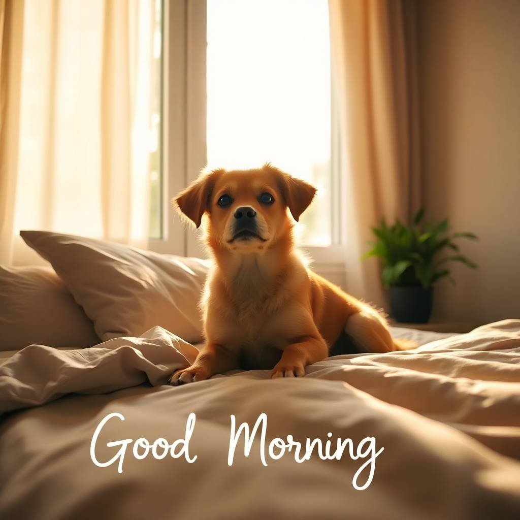 30+ Cute Good Morning Pictures with Dogs 12 good morning pictures with dogs