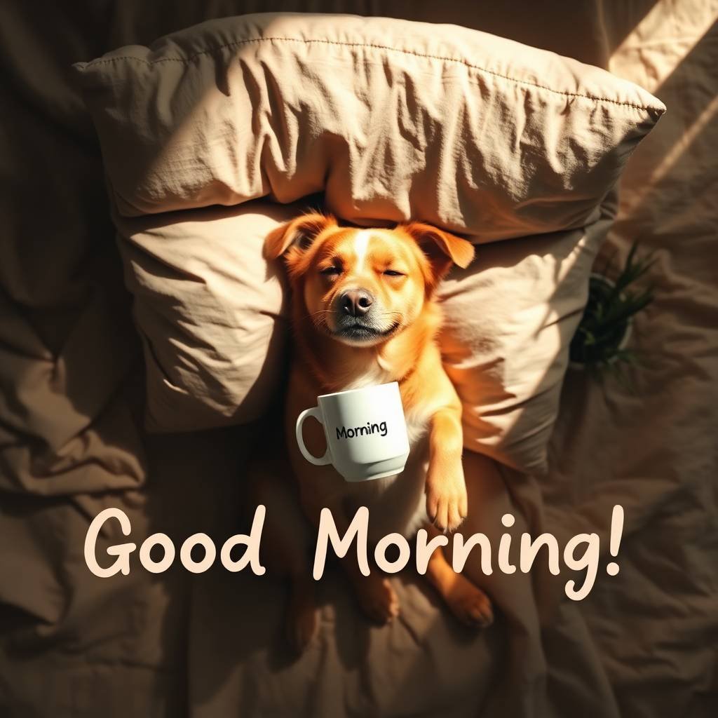 30+ Cute Good Morning Pictures with Dogs 15 good morning pictures with dogs