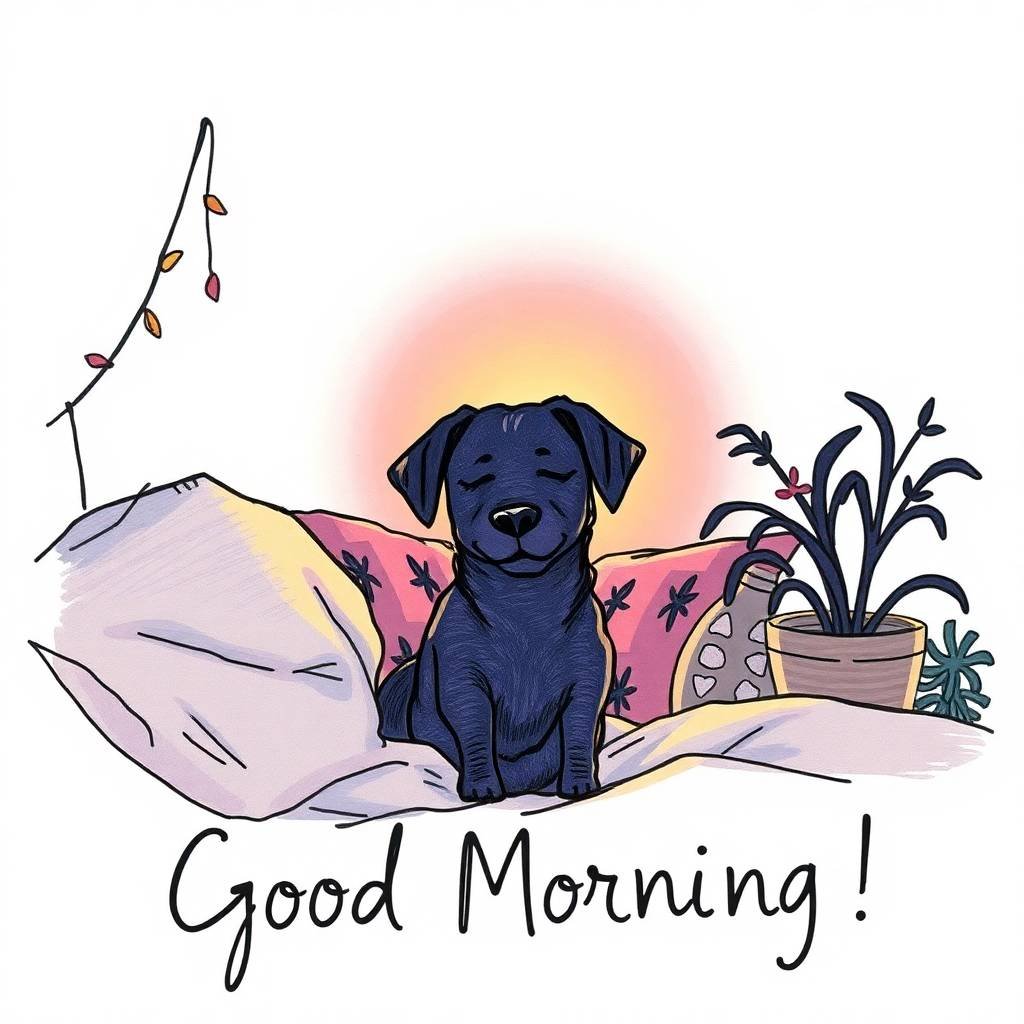 30+ Cute Good Morning Pictures with Dogs 16 good morning pictures with dogs