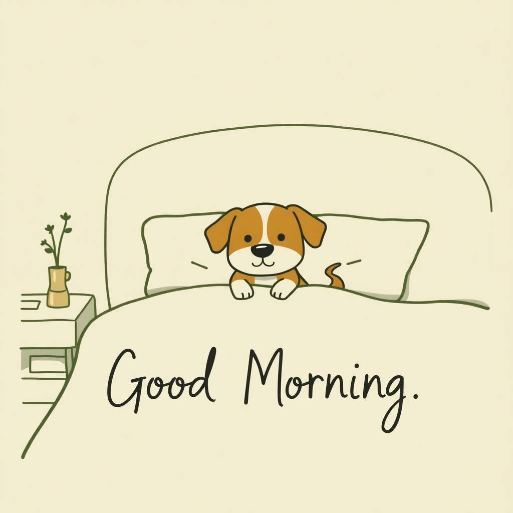 30+ Cute Good Morning Pictures with Dogs 18 good morning pictures with dogs
