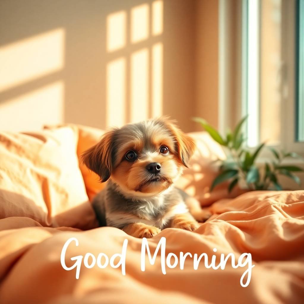30+ Cute Good Morning Pictures with Dogs 21 good morning pictures with dogs