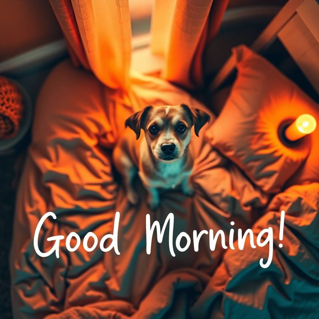 30+ Cute Good Morning Pictures with Dogs 23 good morning pictures with dogs