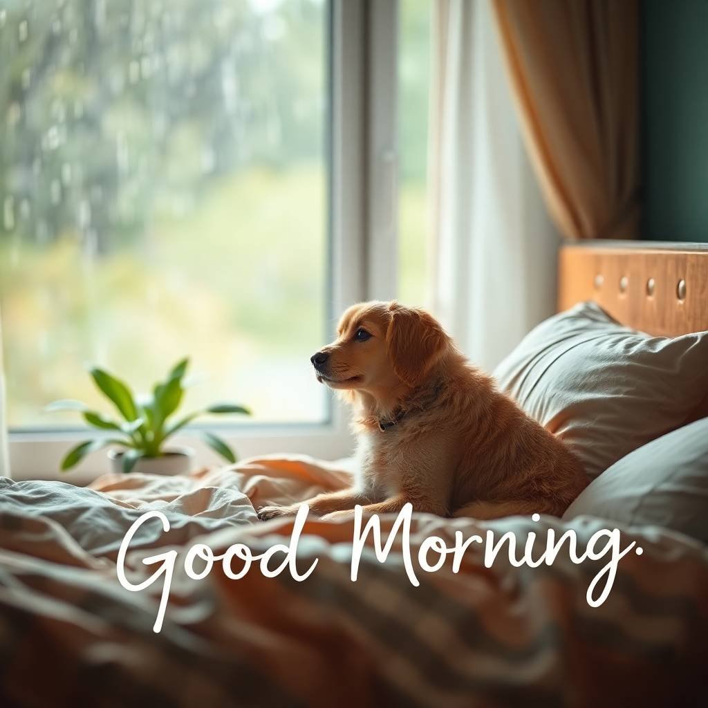 30+ Cute Good Morning Pictures with Dogs 28 good morning pictures with dogs