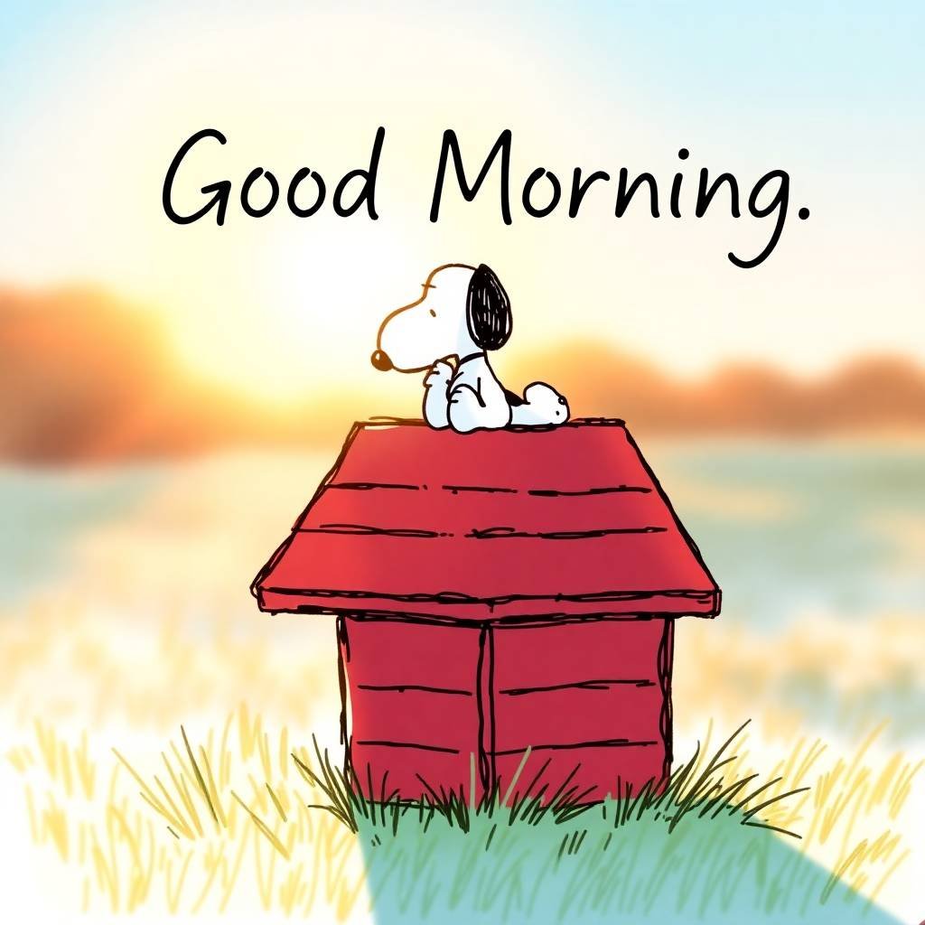 good morning snoopy pics