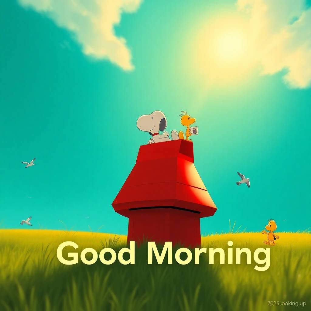 good morning snoopy pics
