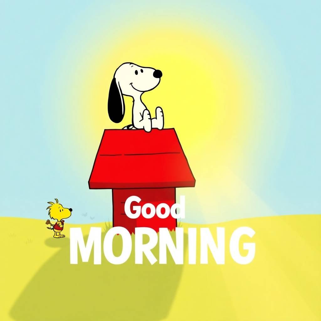 good morning snoopy pics