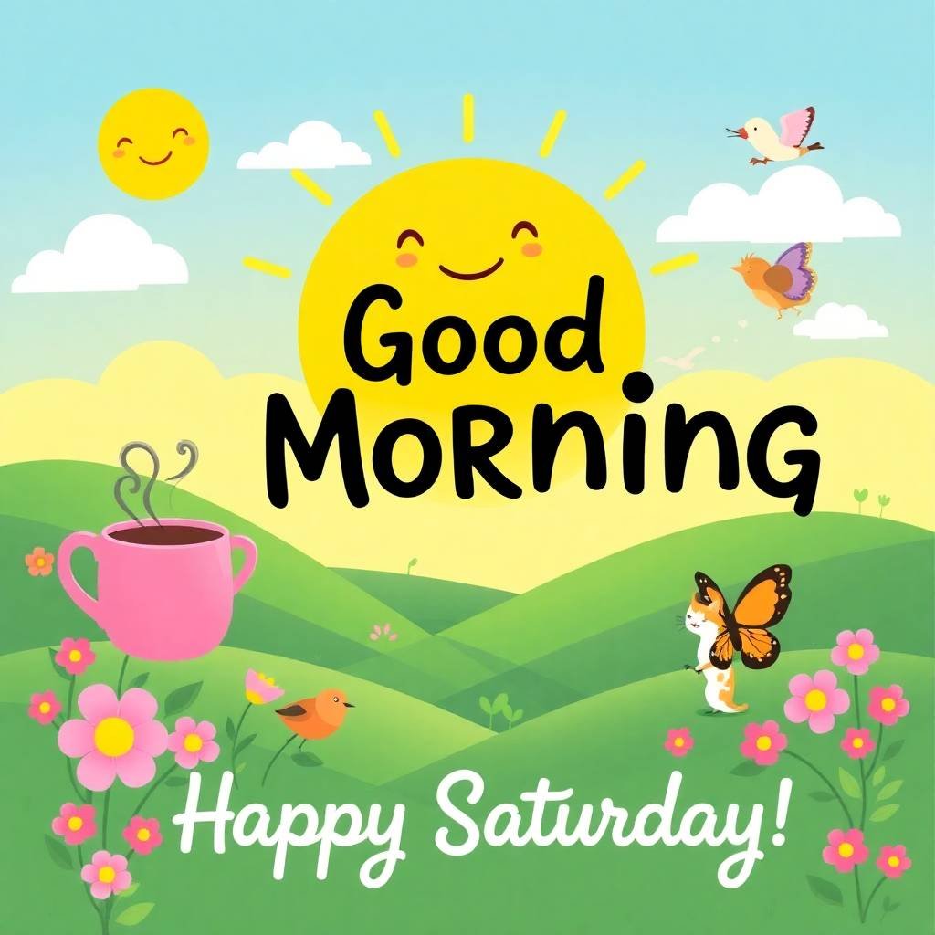 Brighten Up with Good Morning Happy Saturday Images 24 good morning happy saturday images