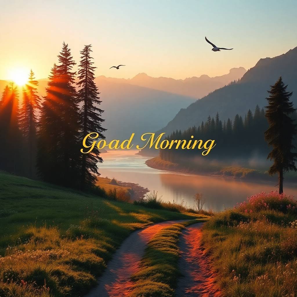 Beautiful Sunrise Good Morning Images with Nature 4 sunrise good morning images with nature