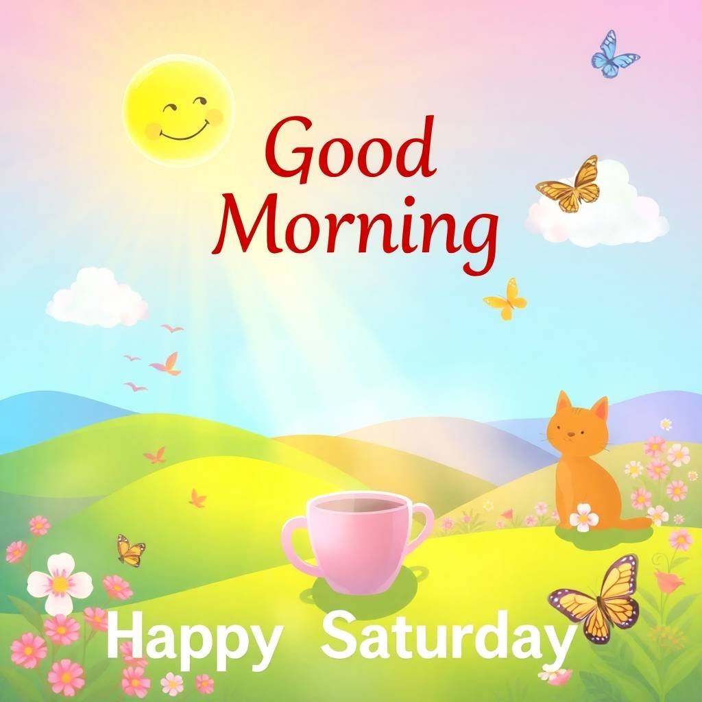 Brighten Up with Good Morning Happy Saturday Images 13 good morning happy saturday images