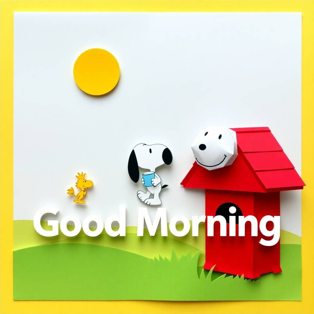 good morning snoopy pics
