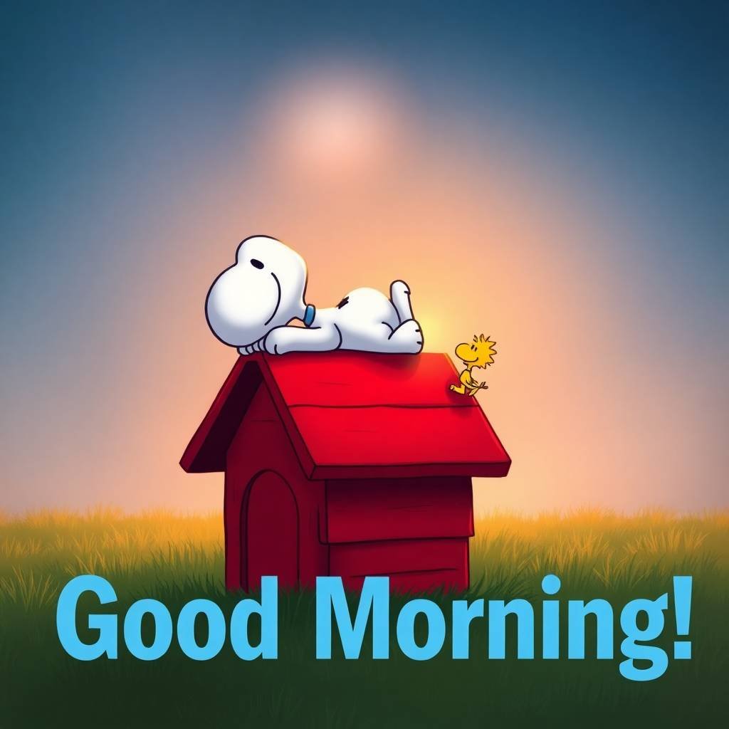good morning snoopy pics