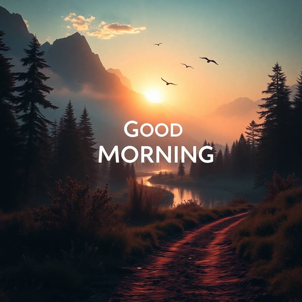 Beautiful Sunrise Good Morning Images with Nature 6 sunrise good morning images with nature