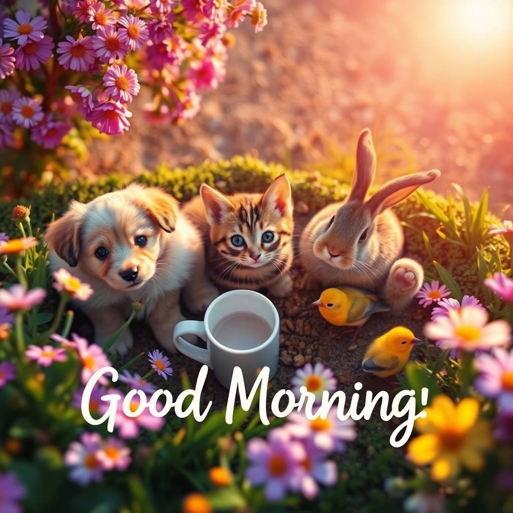 Good Morning with Animals Images To Share 12 good morning with animals