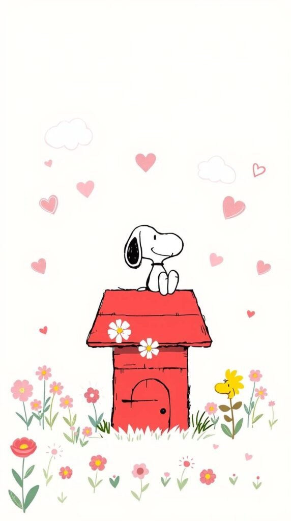 20 Cute & Funny Snoopy iPhone Wallpapers to Brighten Your Lock Screen 5 tdty
