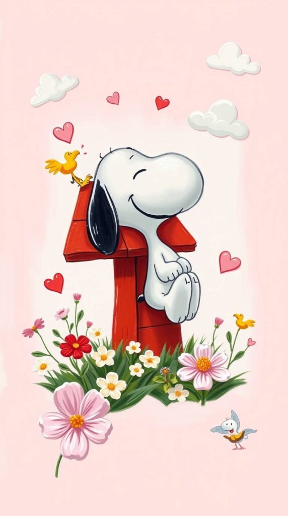 20 Cute & Funny Snoopy iPhone Wallpapers to Brighten Your Lock Screen 4 tyty