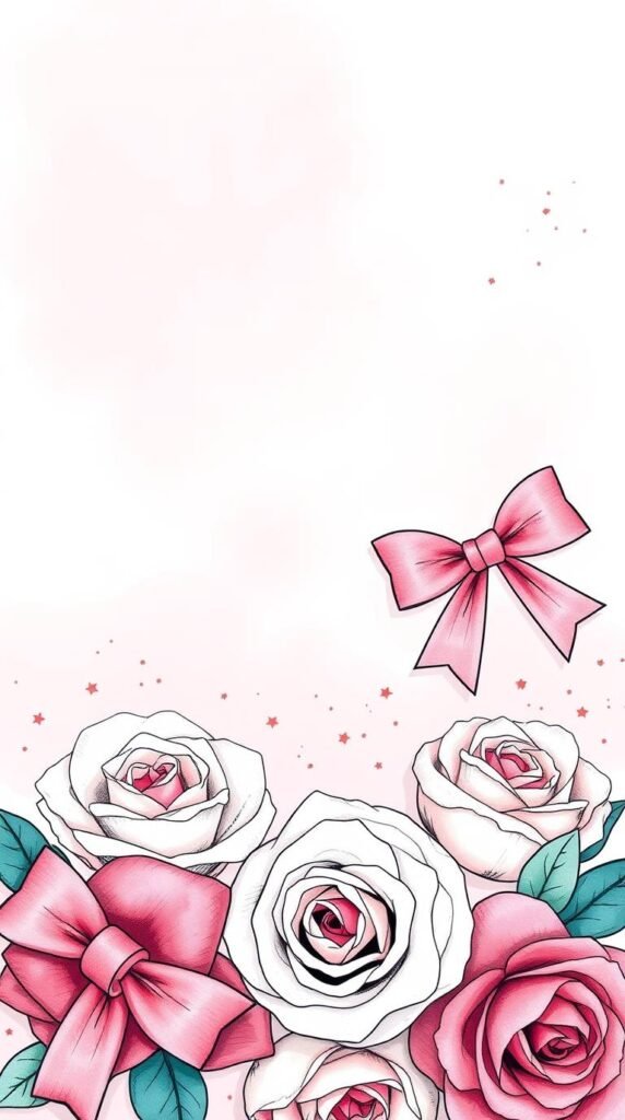 30 Girly & Preppy iPhone Wallpapers (Bows, Ribbons, Roses & More) 6 uhuhuhuhn