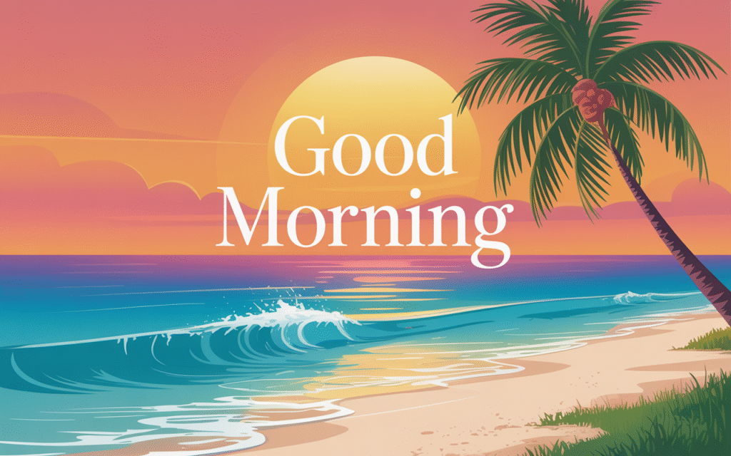 Good Morning Beach Images HD & Quotes 5 Good Morning Beach Images