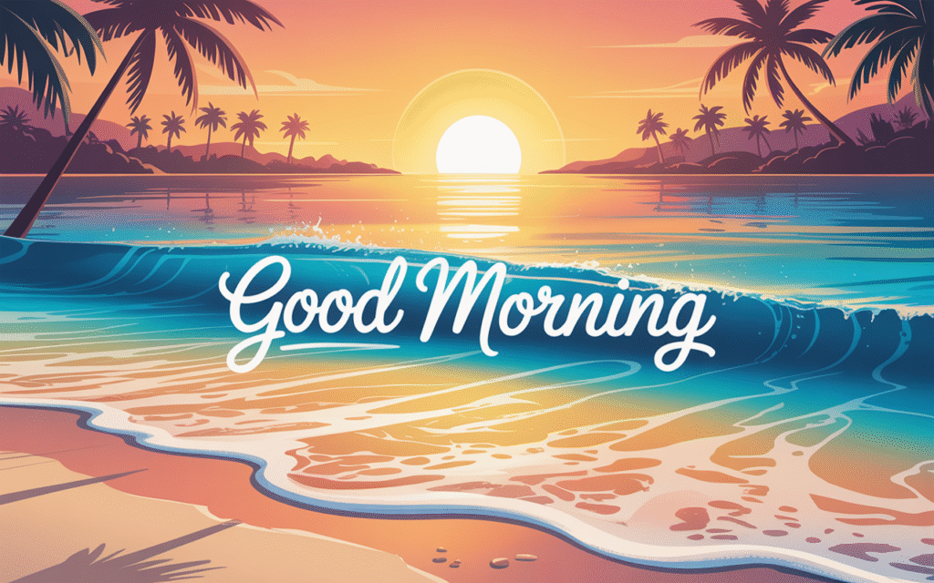 Good Morning Beach Images HD & Quotes 6 Good Morning Beach Images