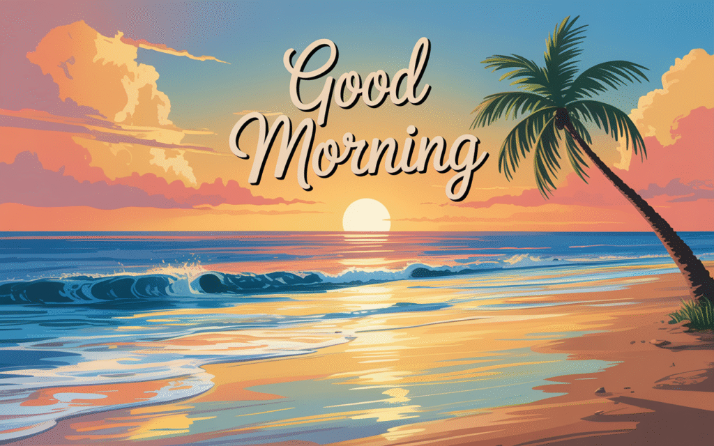 Good Morning Beach Images HD & Quotes 7 Good Morning Beach Images