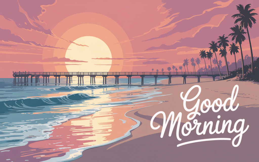 Good Morning Beach Images HD & Quotes 9 Good Morning Beach Images