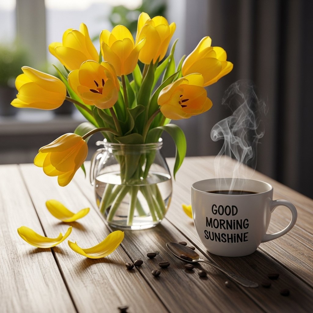 25+ Good Morning Images Yellow Flowers 4 good morning images yellow flowers