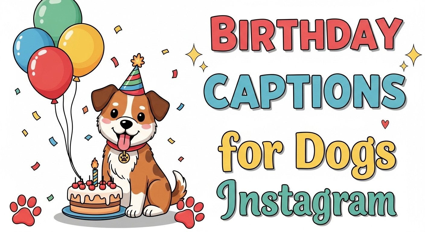 Birthday Captions for Dogs