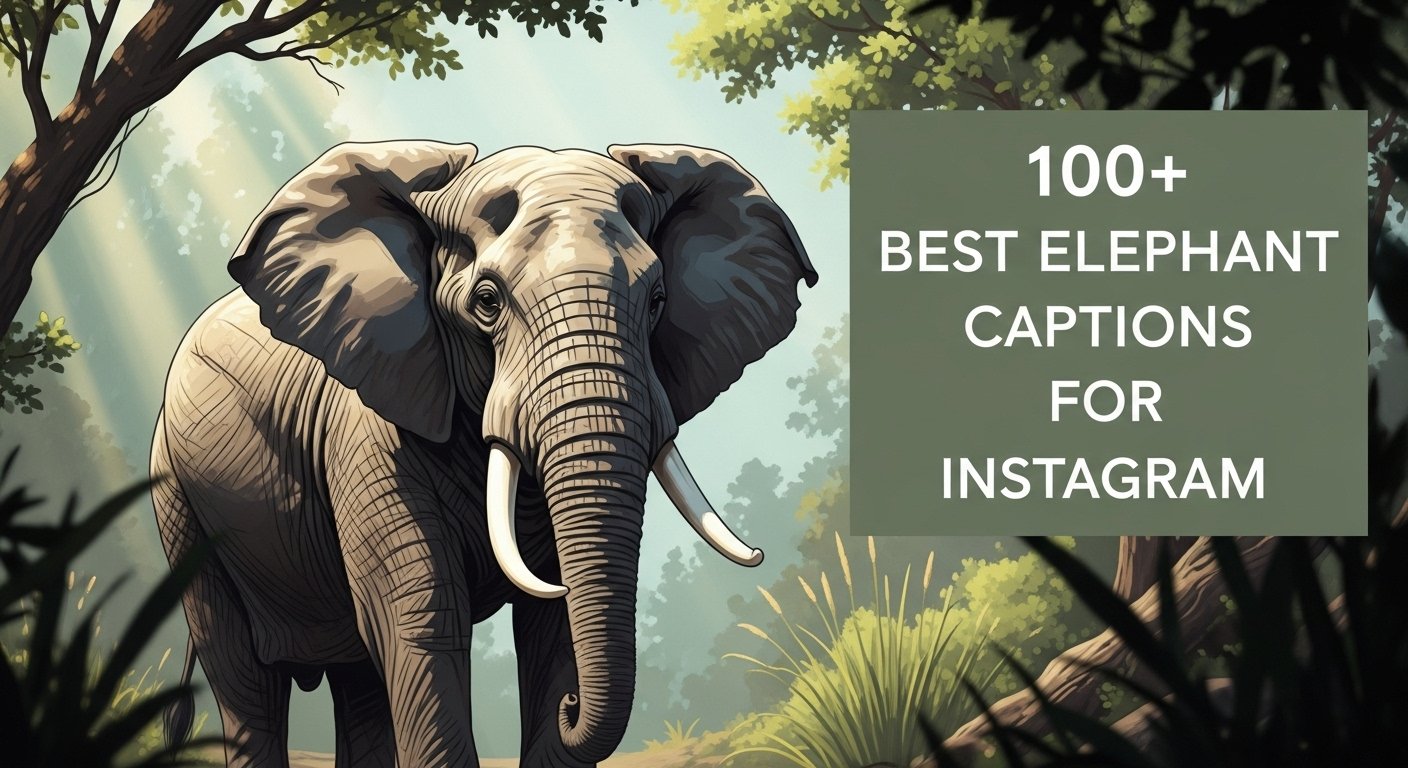 elephant captions instagram