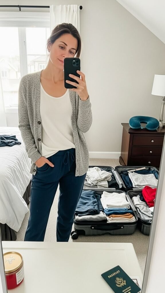 Airplane Travel Outfits for Women Over 50: 7 Comfortable & Stylish Ideas That Actually Work 3 Whisk 46b8481011c152186494e1833a137bb7dr