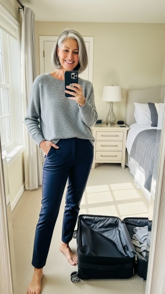 Airplane Travel Outfits for Women Over 50: 7 Comfortable & Stylish Ideas That Actually Work 2 Whisk 664a3c2af12d5a9a7ad4b83e34948a37dr