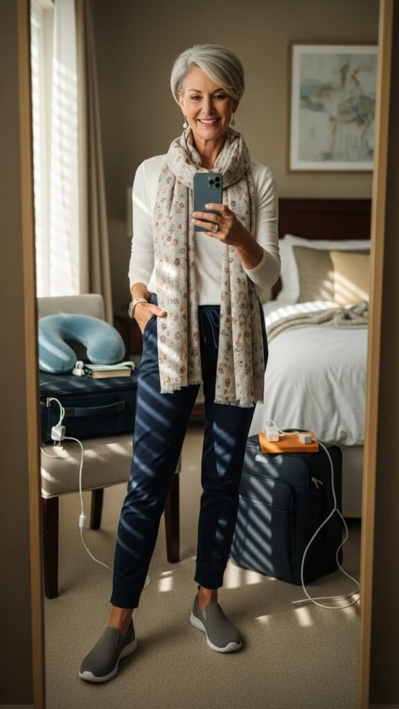 Airplane Travel Outfits for Women Over 50: 7 Comfortable & Stylish Ideas That Actually Work 8 Whisk a38cf359a21470d98274e1c0a0348568dr