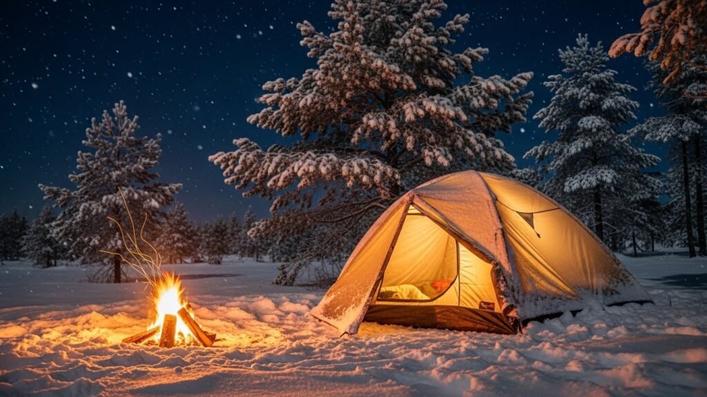 winter camping instagram captions