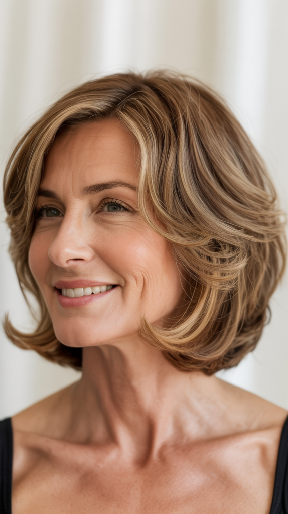 Medium Hairstyles for Thin Fine Hair Over 50: 7 Flattering, Confidence-Boosting Ideas 5 a portrait photograph of an elegant woma J0ia 1LqQz2fir fUJbMPQ nQeYrNRDQNOuGU8rgf5fUg