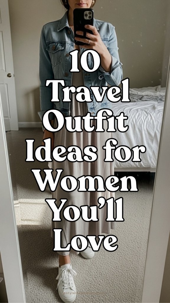 10 Travel Outfit Ideas for Women That Are Comfortable, Chic & Airport-Ready 2 Aesthetic florist insta story template