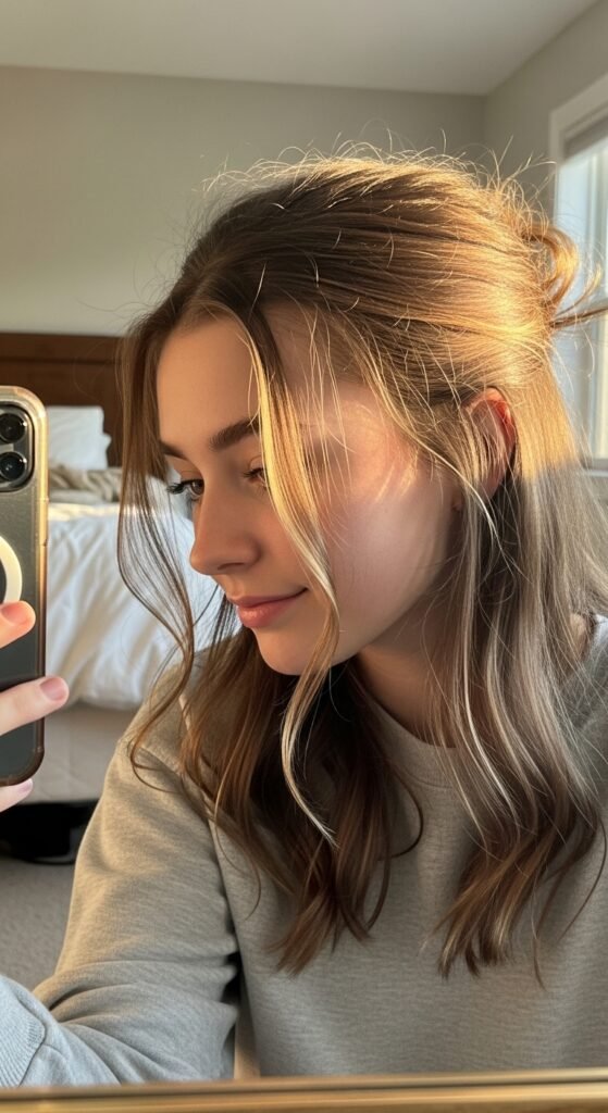 15 Half Up Half Down Hairstyles That Always Look Effortlessly Beautiful 15 Whisk b9dc477e9b9dc8f894a45185d6043b86dr