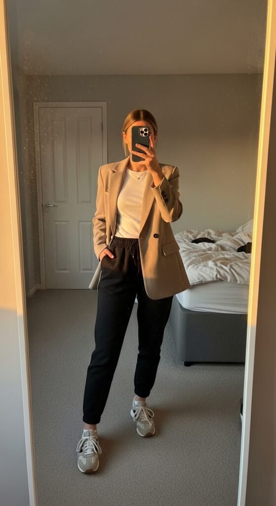 10 Travel Outfit Ideas for Women That Are Comfortable, Chic & Airport-Ready 13 Whisk e5a2c6f3164663283734b9122ad45af4dr