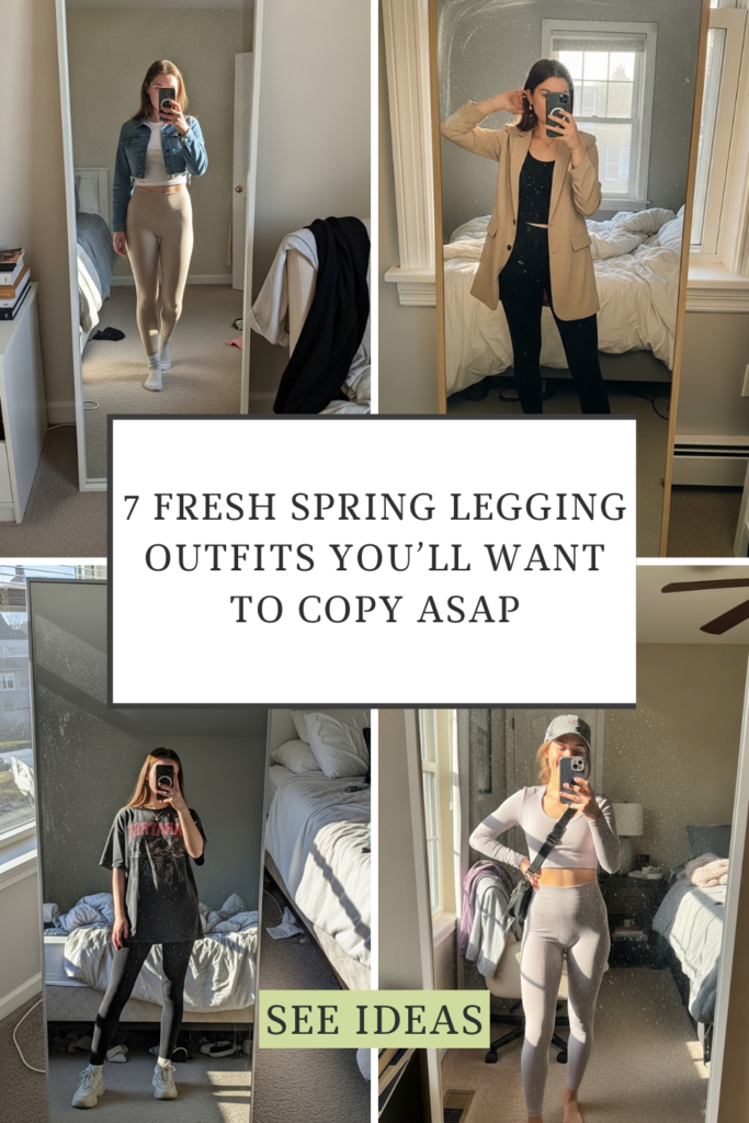 7 Fresh Spring Legging Outfits That Always Look Put-Together 2 legging outfit ideas for spring