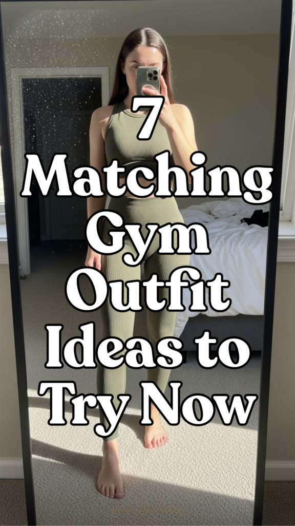 7 Matching Gym Outfit Ideas That Look Stylish & Feel Powerful 2 matching gym outfits