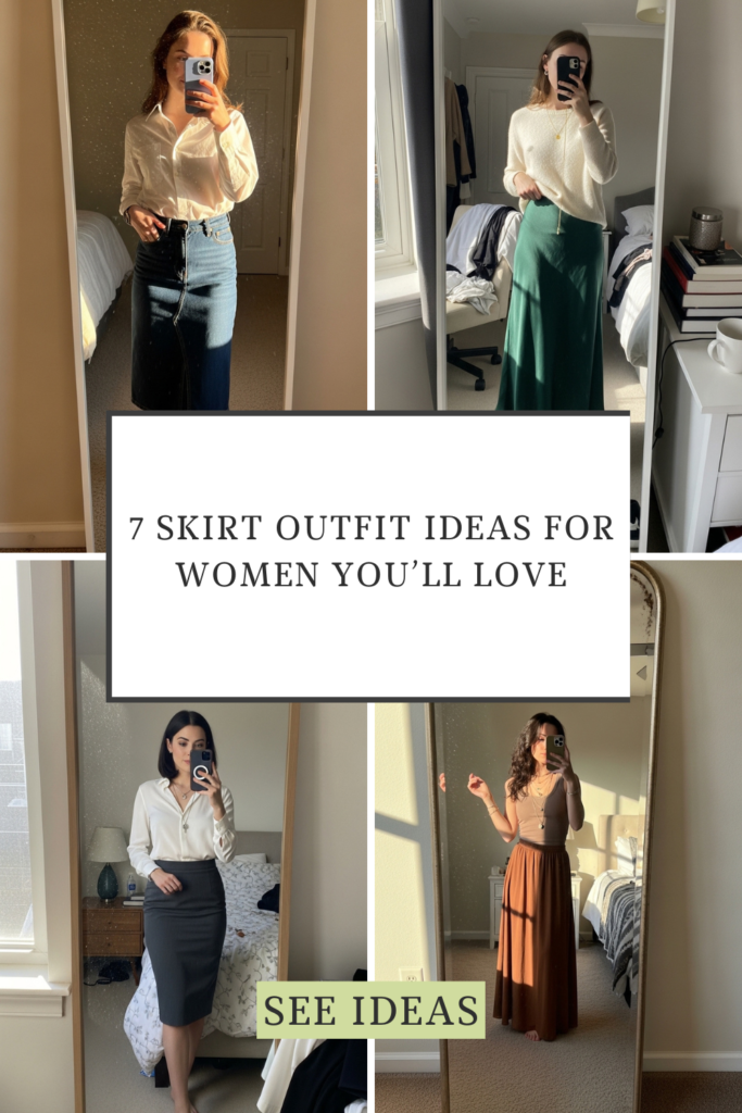 skirt outfits ideas for women 3