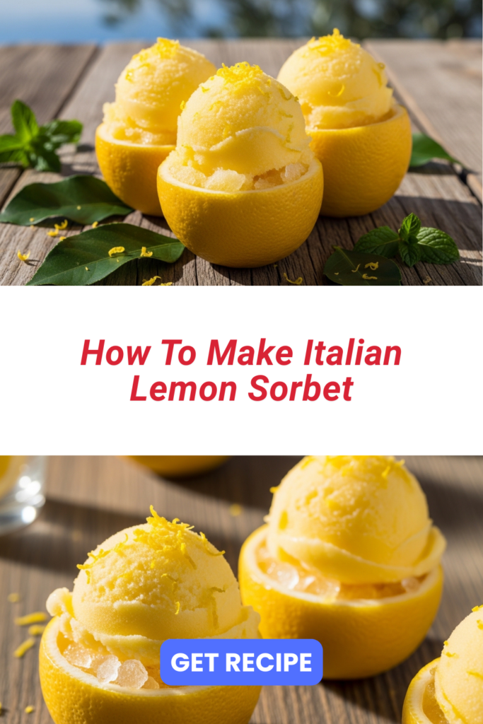 italian lemon sorbet recipe