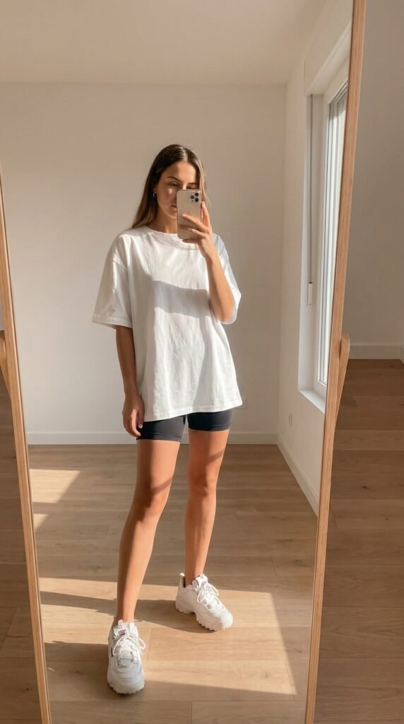 10 Airport Outfit Ideas for Summer I Actually Wear 2 1. Oversized Shirt 202604161738