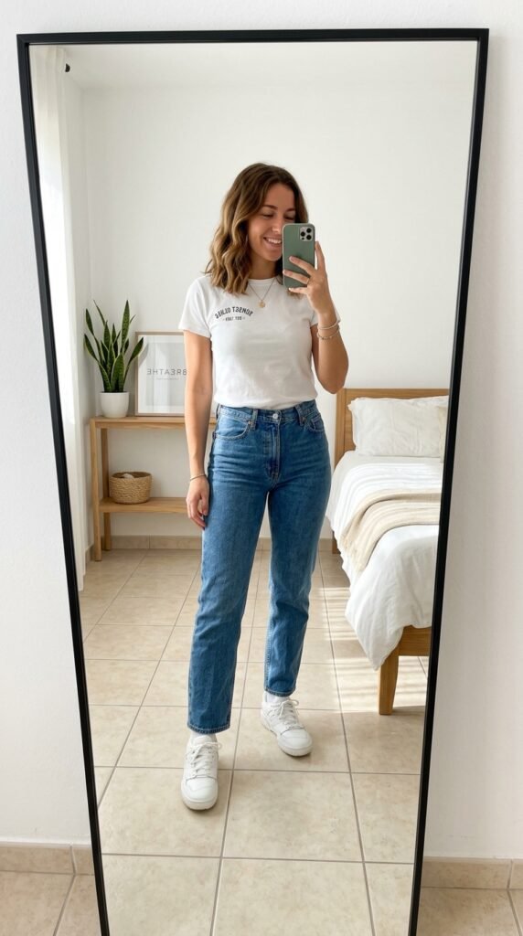 10 Airport Outfit Ideas for Summer I Actually Wear 8 7. Tee 202604161746