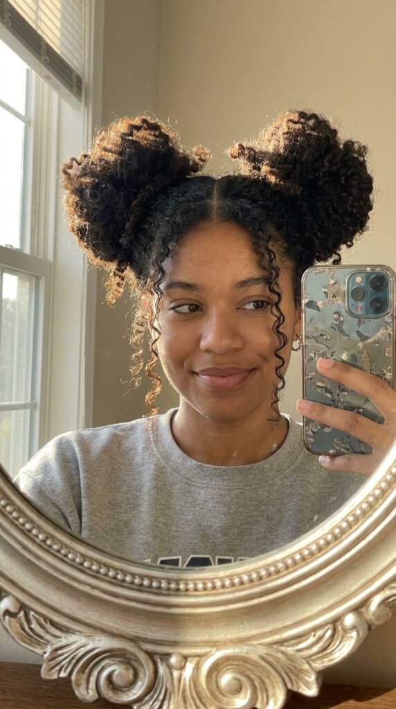 Curly space buns 202604211724